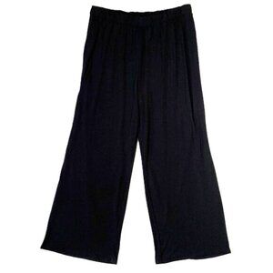 Tahari Black Pants Pull On Stretchy Flowy Day into Evening Size 3X